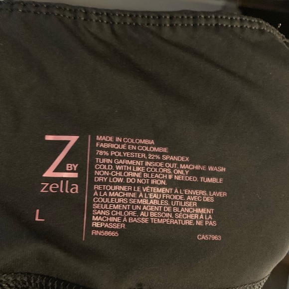 Zella Yoga Workout Leggings Active Pants Size L - Picture 4 of 6